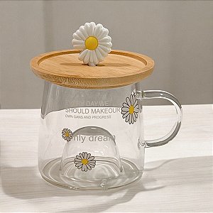 CANECA DE BOROSSILICATO PIRES MARGARIDA 350ML