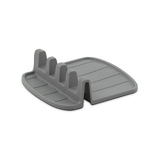 DESCANSO DE TALHER E UTENSÍLIO SILICONE GREY