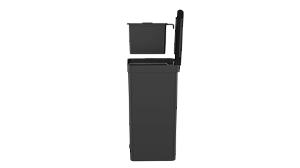 LIXEIRA TRIUM COM PEDAL 46L + 4L PRETO FOSCO