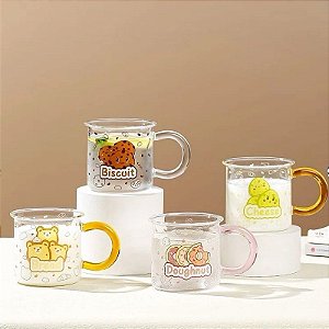CANECA DIVERTIDA DE VIDRO PÃO