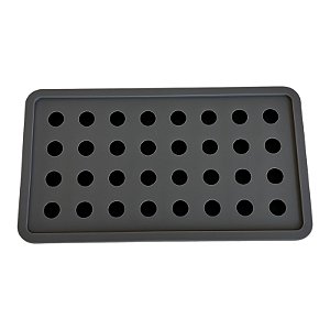FORMA DE GELO SILICONE CINZA 32 CUBOS BOLINHAS