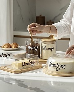 KIT MESA POSTA BAMBU 5 PEÇAS