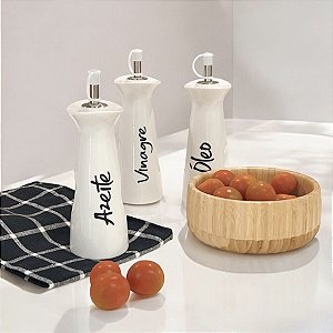 GALHETEIRO DE PORCELANA BRANCA GRANFINE 250ML