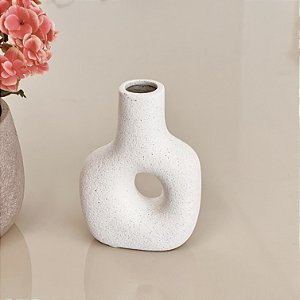 VASO DECORATIVO MIKONO MEIO CIRCULAR 17CM