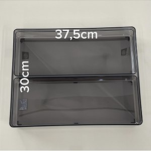 ORGANIZADOR DE GAVETAS 30X37,5CM  CLEAR FUME