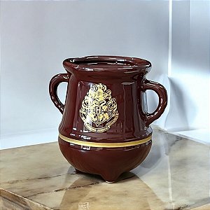 CANECA HARRY POTTER POÇÃO HOGWARTS DOURADA 350ML
