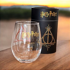 COPO EGG  VIDRO HARRY POTTER  RELIQUIAS DA MORTE 450ML