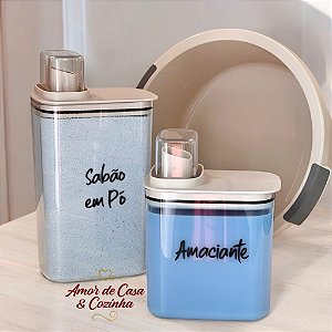 KIT FLOW BALDE OU BACIA 2 DISPENSERS PERSONALIZADOS
