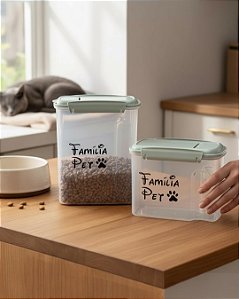 KIT FAMÍLIA PET 2 POTES COM TRAVA