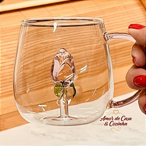 CANECA DE BOROSSILICATO 3D 350 ML