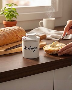 MANTEIGUEIRA FRANCESA DE PORCELANA PERSONALIZADA