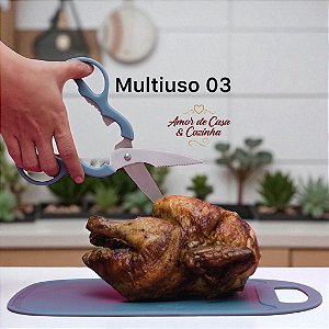 TESOURAS CULINÁRIAS MULTIÚSO ABRE GARRAFAS QUEBRA NOZES