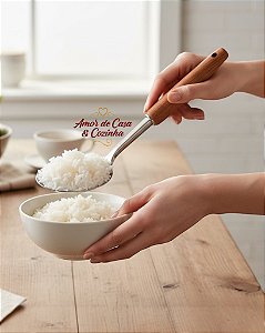 UTENSÍLIOS DE COZINHA CABO MADEIRA ACÁCIA COLHER FACA AMASSADOR DESCASCADOR