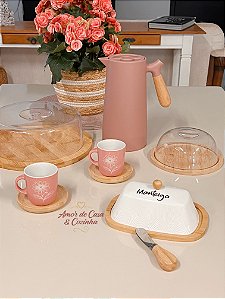 KIT MESA POSTA BAMBU 9 PEÇAS