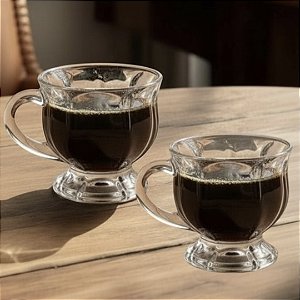CONJUNTO 2 XÍCARAS DE CRISTAL ARCADE 140ML