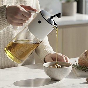 GALHETEIRO POR GRAVIDADE DE VIDRO COM DOSADOR 360ML