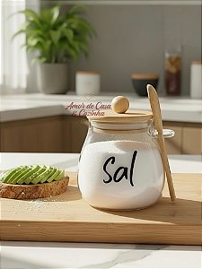 POTE AURORA TAMPA E COLHER DE BAMBU 400ML