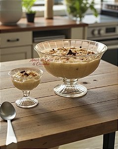 CONJUNTO BOWL E TAÇAS DE VIDRO PARA SERVIR 5 PEÇAS