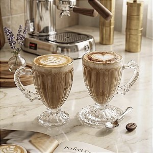 KIT XÍCARA PARA CAFÉ DE CRISTAL RENAISSANCE