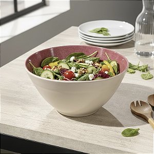 SALADEIRA MELAMINA AQUA AZUL CINZA OU VERMELHA
