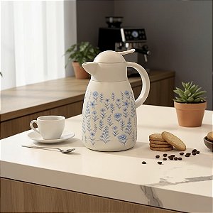 GARRAFA TÉRMICA WOLFF COM DUPLA PAREDE 1,2L AÇO INOX