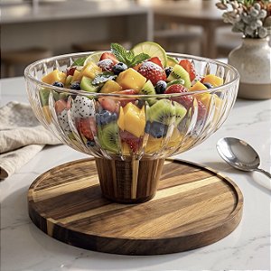 LINHA MONACO BOLEIRA SALADEIRA FRUTEIRA PETISQUEIRA E MOLHEIRA  5 EM 1
