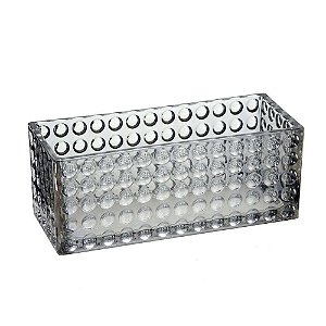 CACHEPOT E ORGANIZADOR DE VIDRO BLACK