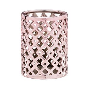 VASO DECORATIVO ROSA METALIZADO