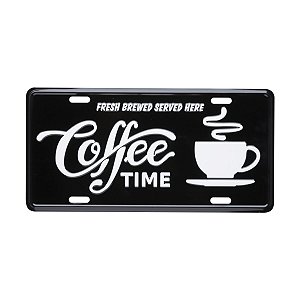 PLACA DE ALUMÍNIO ESPRESSO PRETO