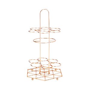 SUPORTE EM FERRO CROMADO PARA TEMPERO ROSE