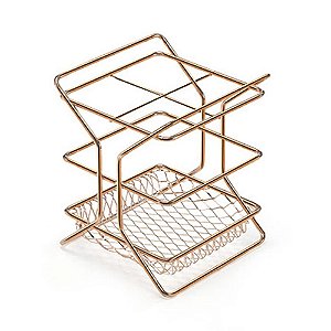 PORTA TALHER E UTENSÍLIOS  ROSÊ 15,5CM