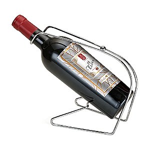 SUPORTE PARA VINHO PRATA