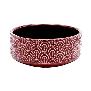 VASO DECORATIVO EM CERÂMICA VINHO