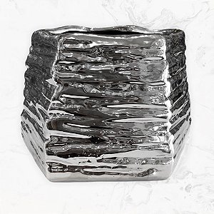 VASO DECORATIVO PRATEADO