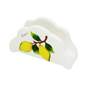 PORTA GUARDANAPOS CERÂMICA LEMONS