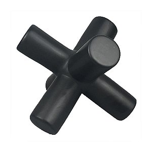 PEÇA DECORATIVA DE CERÂMICA PRETO FOSCO