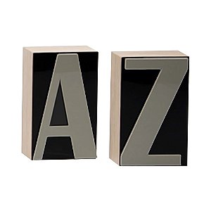 SUPORTE PARA LIVRO COLLECTION BEGE PERGAMINHO/PRETO
