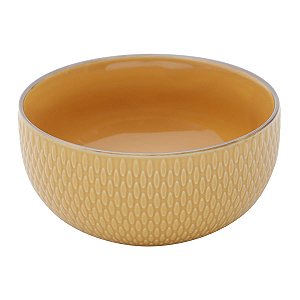 CONJUNTO 2 BOWLS PORCELANA DROPS AMARELO