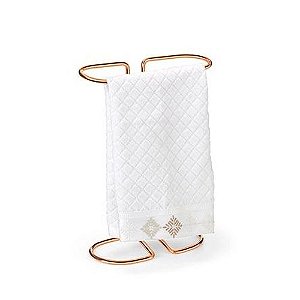 PORTA TOALHA LAVABO PREMIUM ROSE GOLD