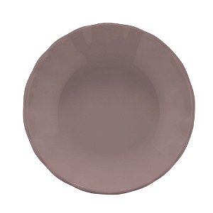PRATO FUNDO DE PORCELANA BERGAMA PLUM