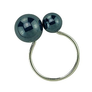 CONJUNTO 4 ANÉIS PARA GUARDANAPOS  BOLAS AZUL