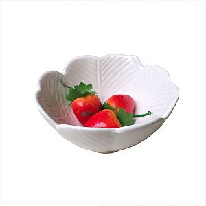 BOWL DE CERÂMICA BANANA LEAF BRANCO 13CM