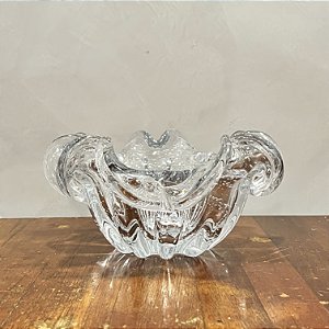 CENTRO DE MESA MURANO TRANSPARENTE 21 CM