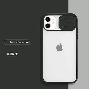 Case fosca para iPhone com protetor de lentes - Black