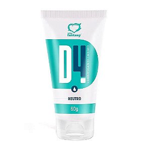 D4 Lubrificante Íntimo Neutro Sexy Fantasy 60g - Base Água e Hipoalergênico