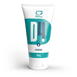 D4 Lubrificante Íntimo Neutro Sexy Fantasy 60g - Base Água e Hipoalergênico
