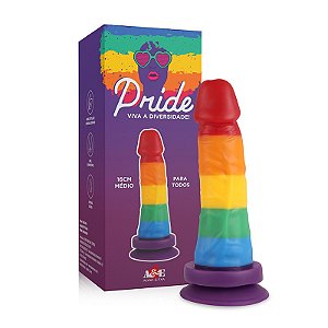 Prótese Realística Pride 16cm - Viva a Diversidade!