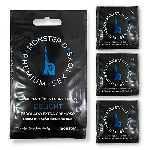 Sachê Lubrificante Premium de alta duração monsterD 3un