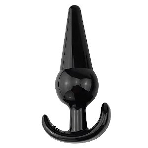Plug Butt em silicone macio com Esfera na Base 12x6cm