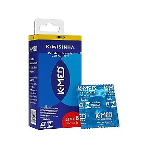 Preservativo Extra Lubrificado K-med K-misinha Leve 8 Pague 6.